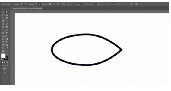 Mida te teeksite vasakpoolse ankurpunktiga, et muuta objekt sümmeetriliseks?