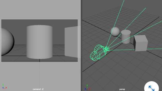 Camera field of view is indicated by a pyramid shape. What is this shape called?